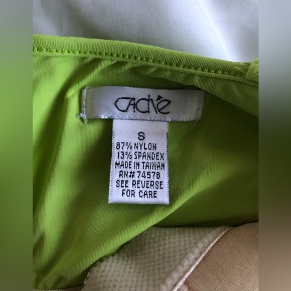 CACH’E, size S, sleeveless women top pistachio ,closing on the back with zipper - Picture 10 of 13